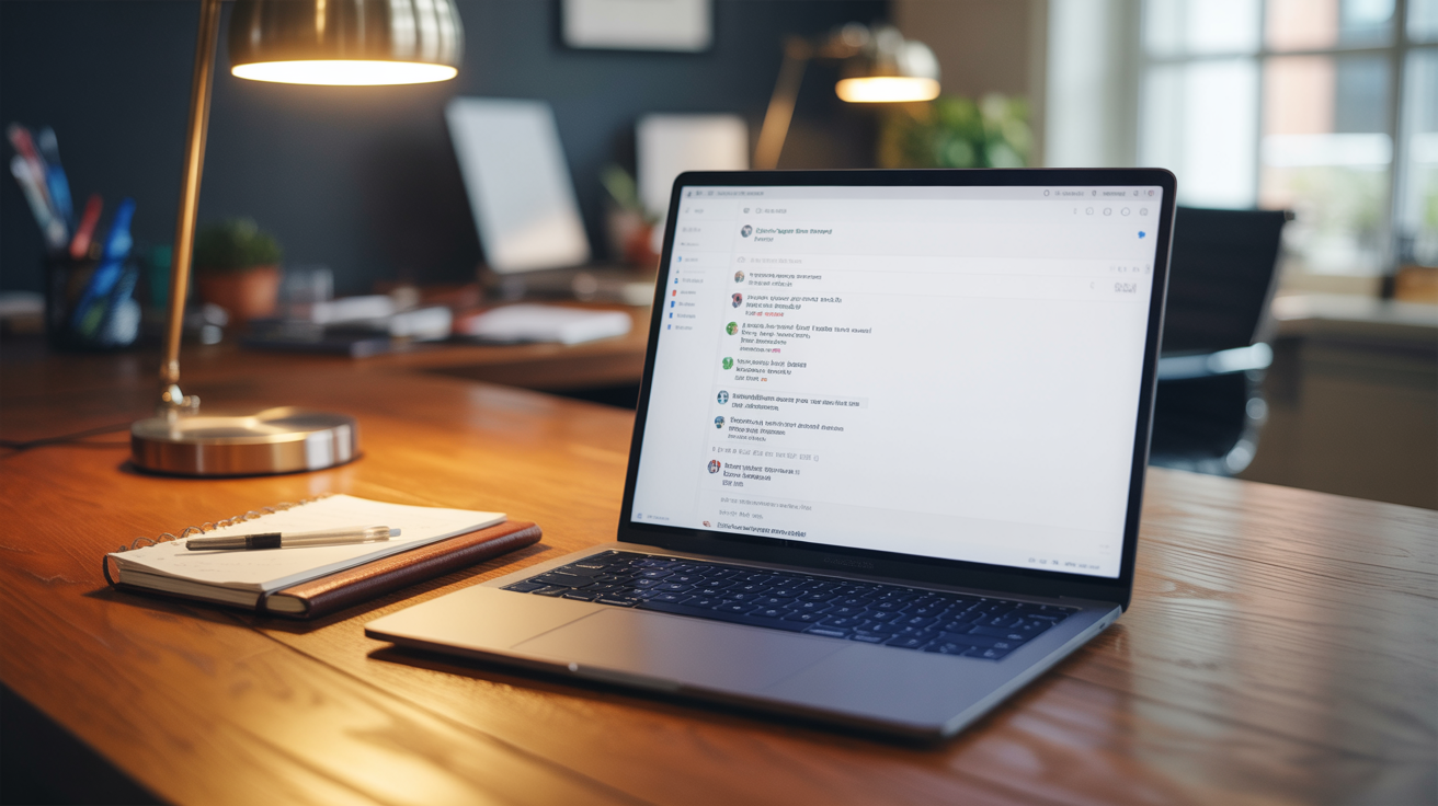 Laptop screen displaying ChatGPT conversation thread — how to optimize website for ChatGPT Perplexity and Claude citations
