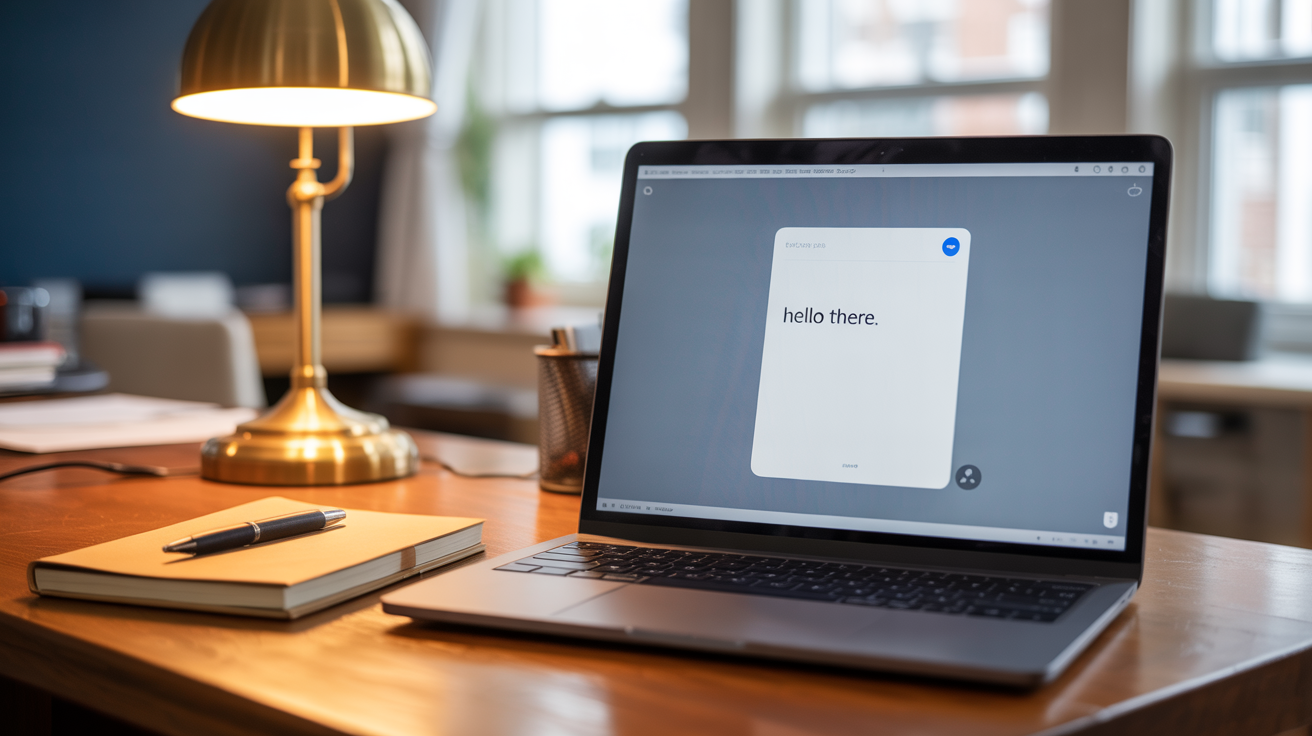 Laptop screen displaying a chat interface with an AI response — what is generative engine optimization